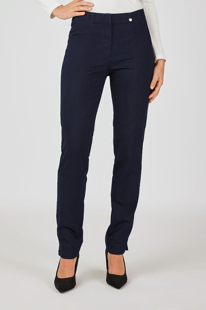 Robell Marie Slim Fit Full Length Jeans White 51639-5448-10