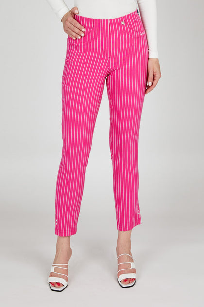 Robell Lena 09 Stripe and Floral Pant main image 1